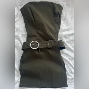 579 Green Strapless Sheath Dress Cocktail